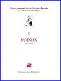 Oeuvres complètes de Jacques Izoard, vol. 1. Poésies 1951-1978