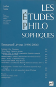 Les études philosophiques n°3 - juillet 2006. Emmanuel Lévinas
