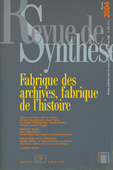 Revue de synthèse n° 125 Année 2004