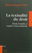 La textualité du droit. Etude formelle et enquête transcendantale