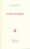 Gestes lyriques