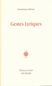 Gestes lyriques