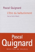 L'être du balbutiement. Essai sur Sacher-Masoch